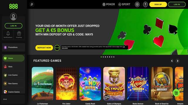 888Casino casino screenshot